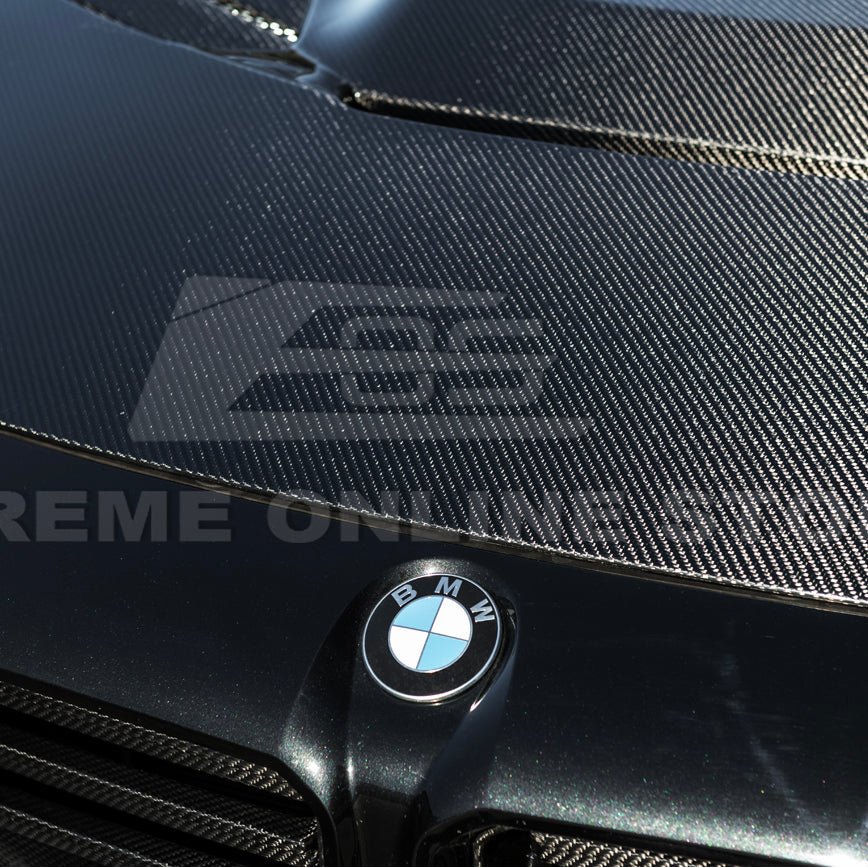 BMW G87 M2 V Style Carbon Fiber Front Vented Heat Extraction Hood 2023-Up