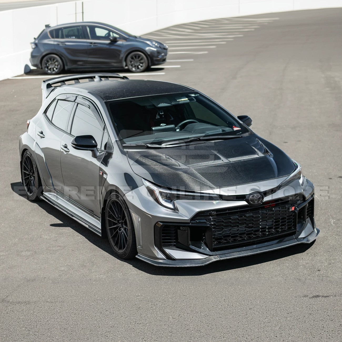 Toyota GR Corolla E210 VRS Style Carbon Fiber Front Vented Hood 2023-Up