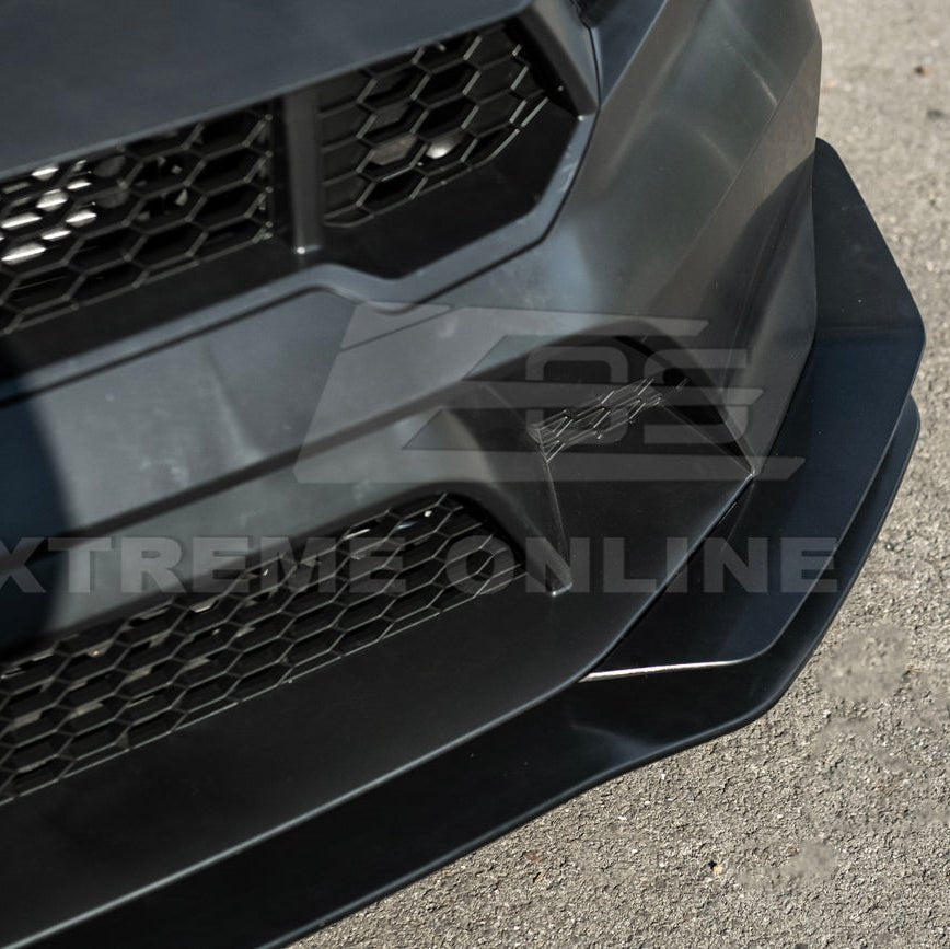 Mustang S650 GTD Style Primed Front Bumper Conversion Kit Grille Lip 2024-Up