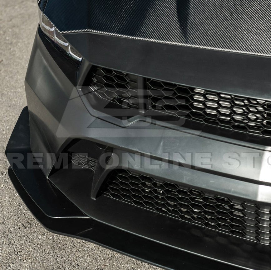 Mustang S650 GTD Style Primed Front Bumper Conversion Kit Grille Lip 2024-Up