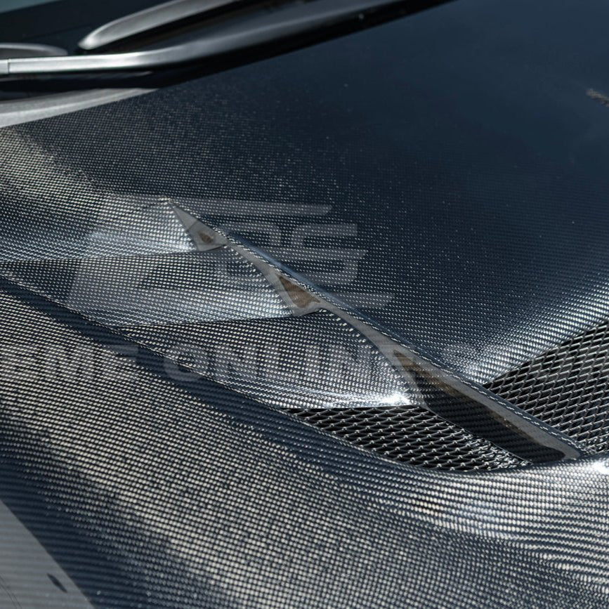 Toyota GR Corolla E210 VRS Style Carbon Fiber Front Vented Hood 2023-Up