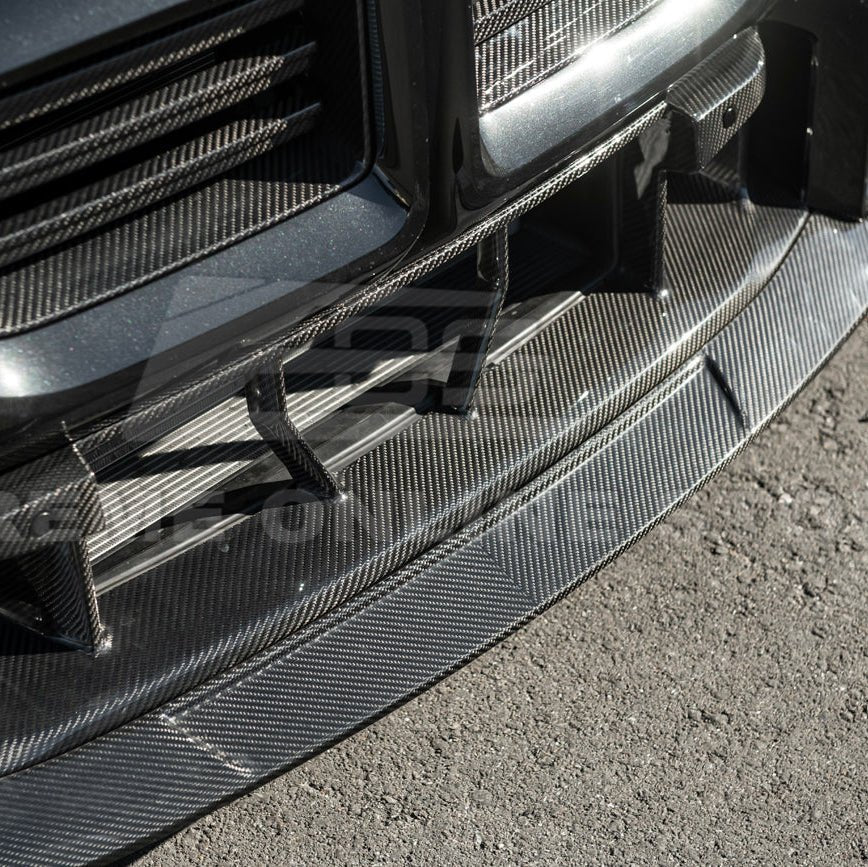 BMW G87 M2 TR Style 3PCS Dry Carbon Fiber Front Bumper Splitter Lip 2023-Up