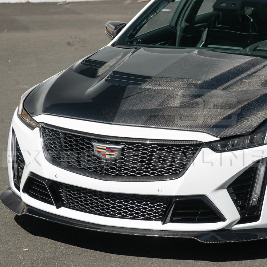Cadillac CT5-V Blackwing Dry Carbon Fiber Front Upper & Lower Grille Trim 2022-2024