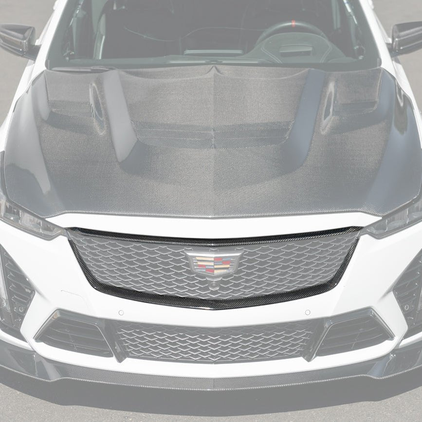 Cadillac CT5-V Blackwing Dry Carbon Fiber Front Upper & Lower Grille Trim 2022-2024