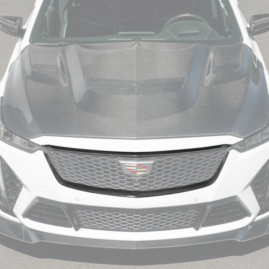 Cadillac CT5-V Blackwing Dry Carbon Fiber Front Upper & Lower Grille Trim 2022-2024