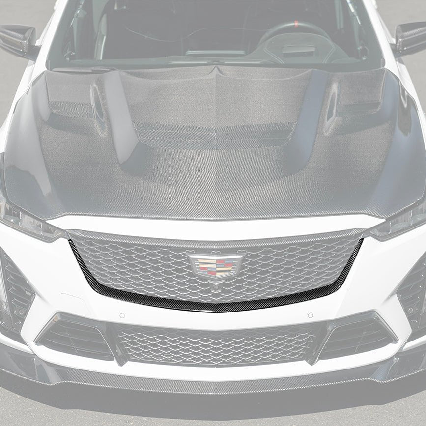 Cadillac CT5-V Blackwing Dry Carbon Fiber Front Upper & Lower Grille Trim 2022-2024