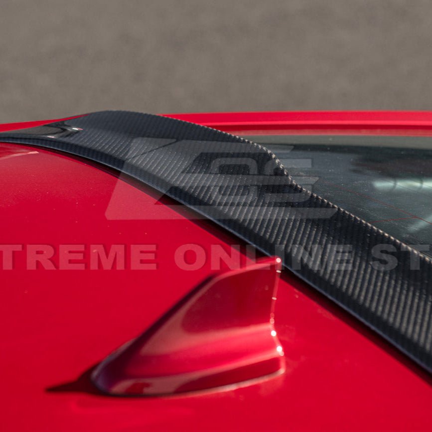Ford Mustang S650 EOS Style Carbon Fiber Rear Roof Window Wing Spoiler 2024-Up