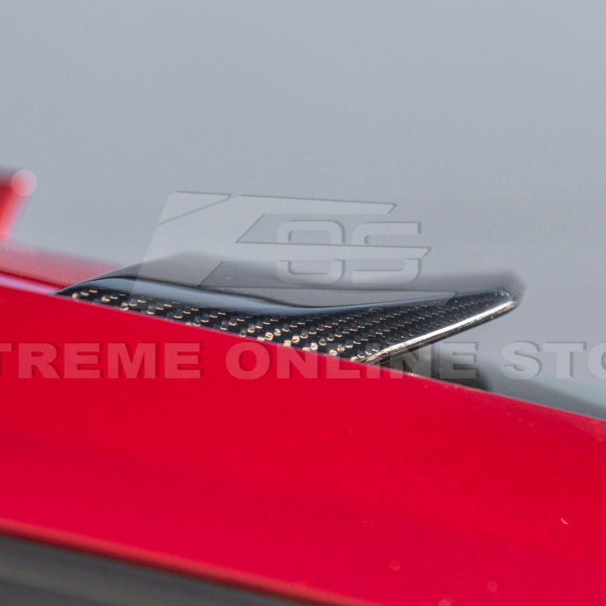 Ford Mustang S650 EOS Style Carbon Fiber Rear Roof Window Wing Spoiler 2024-Up