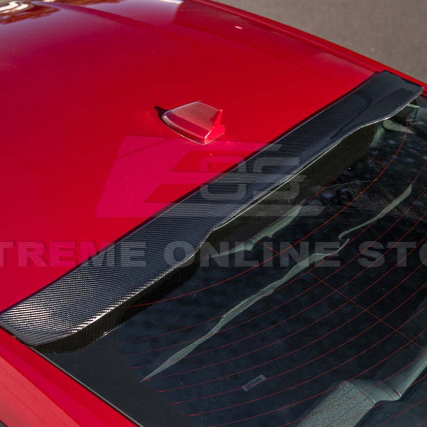 Ford Mustang S650 EOS Style Carbon Fiber Rear Roof Window Wing Spoiler 2024-Up