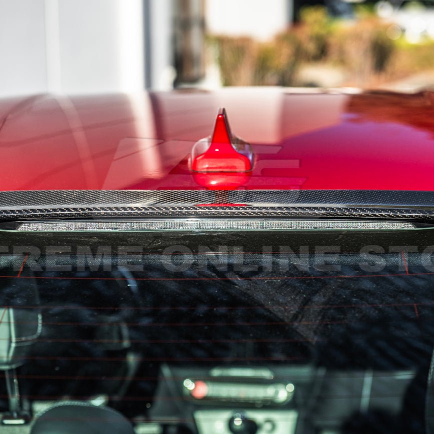 Ford Mustang S650 EOS Style Carbon Fiber Rear Roof Window Wing Spoiler 2024-Up