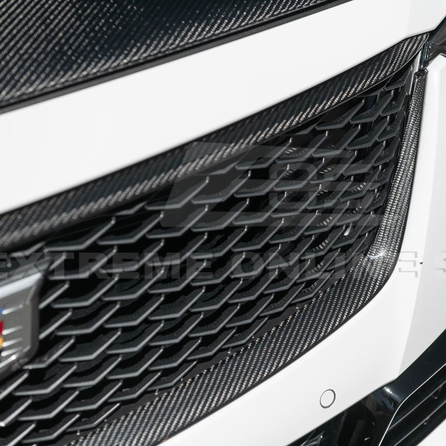 Cadillac CT5-V Blackwing Dry Carbon Fiber Front Upper & Lower Grille Trim 2022-2024