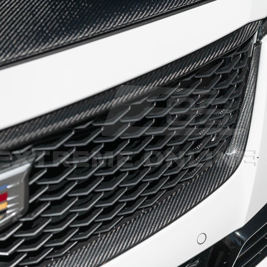 Cadillac CT5-V Blackwing Dry Carbon Fiber Front Upper & Lower Grille Trim 2022-2024
