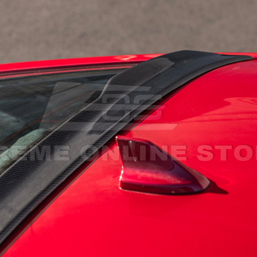 Ford Mustang S650 EOS Style Carbon Fiber Rear Roof Window Wing Spoiler 2024-Up