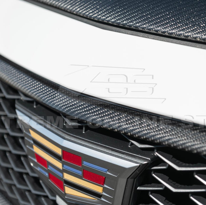 Cadillac CT5-V Blackwing Dry Carbon Fiber Front Upper & Lower Grille Trim 2022-2024