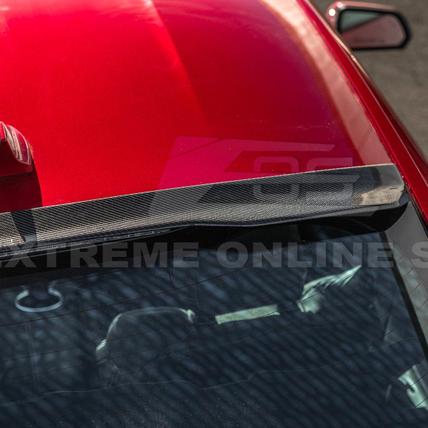 Ford Mustang S650 EOS Style Carbon Fiber Rear Roof Window Wing Spoiler 2024-Up