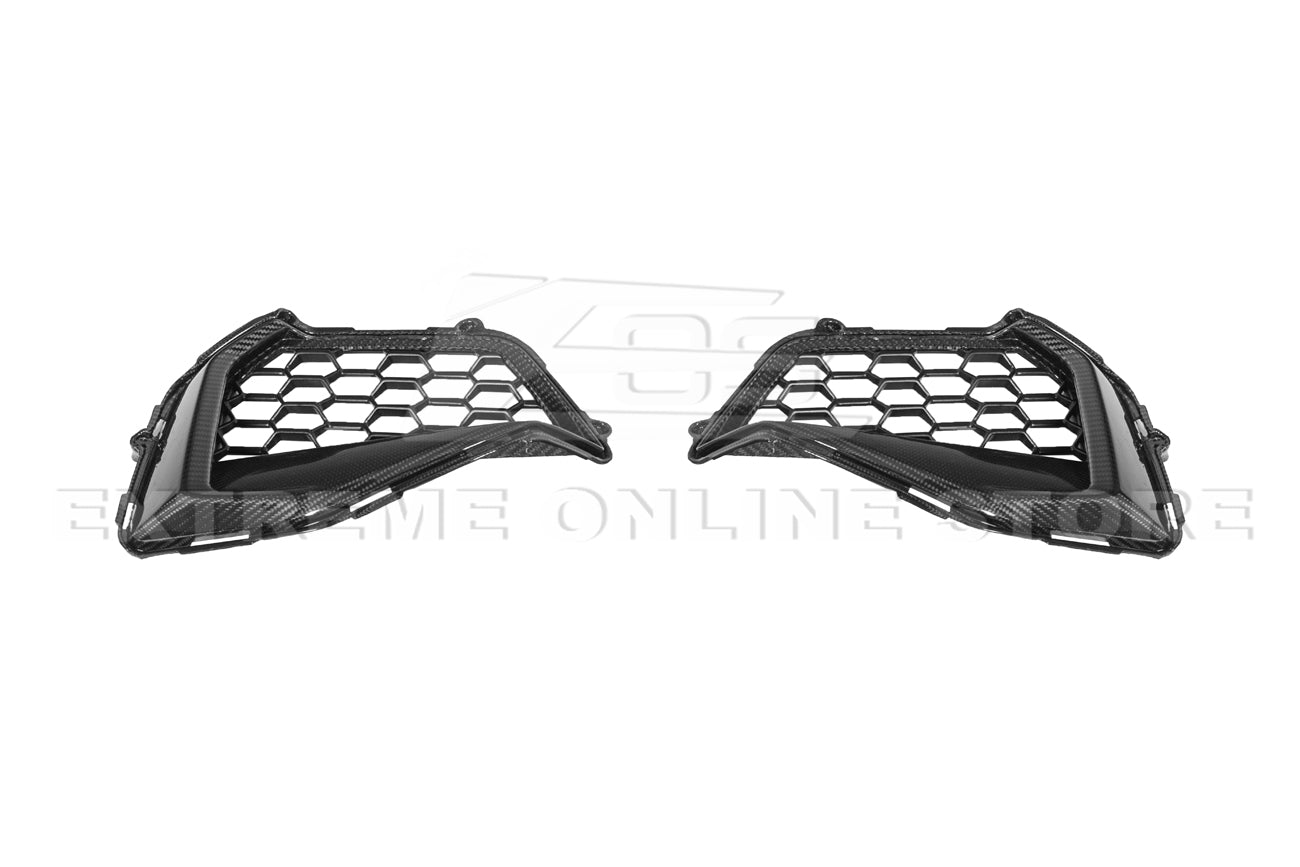 Ford Mustang S650 GT Carbon Fiber Front Side Grille Insert Set 2024-Up