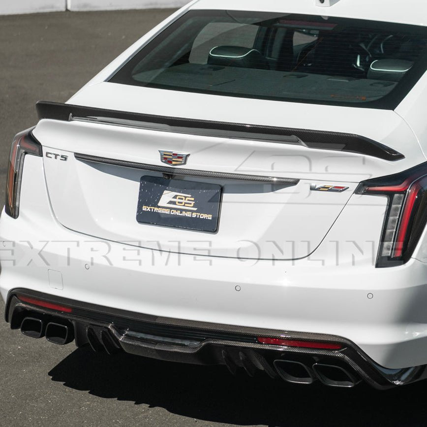 Cadillac CT5 Dry Carbon Fiber Rear Deck Lid Center Applique Trunk Insert 2022-2026