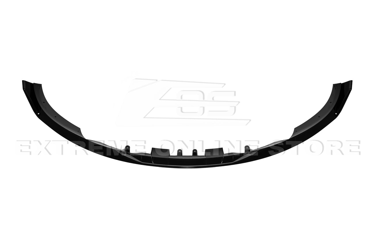 Tesla Model 3 Track Style Gloss Black Front Lip Splitter and Side Skirts Kit 2017-2023