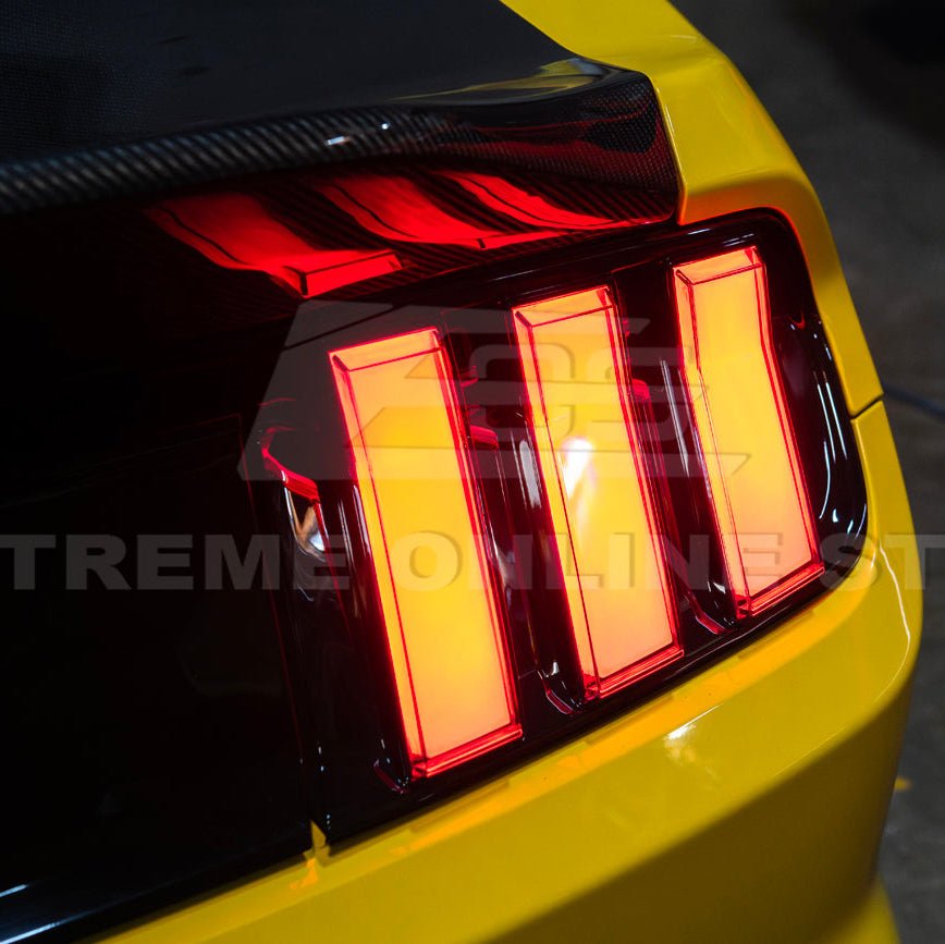 Mustang S550 EURO RGB Sequential LED XB Clear Rear Taillights 2015-2023