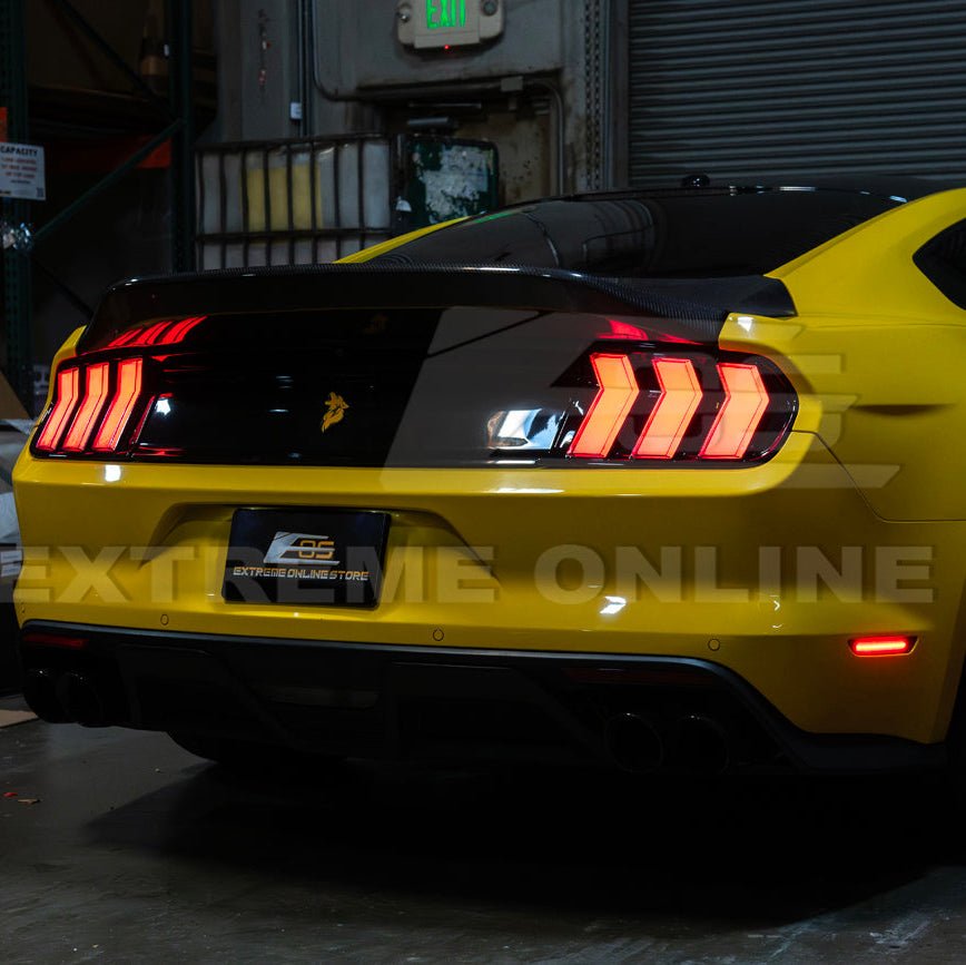 Mustang S550 EURO RGB Sequential LED XB Clear Rear Taillights 2015-2023