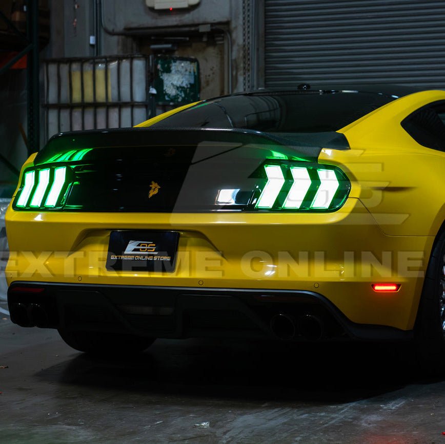 Mustang S550 EURO RGB Sequential LED XB Clear Rear Taillights 2015-2023