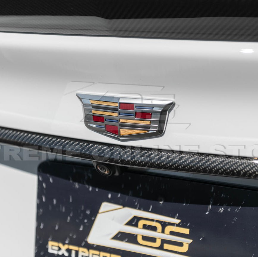 Cadillac CT5 Dry Carbon Fiber Rear Deck Lid Center Applique Trunk Insert 2022-2026