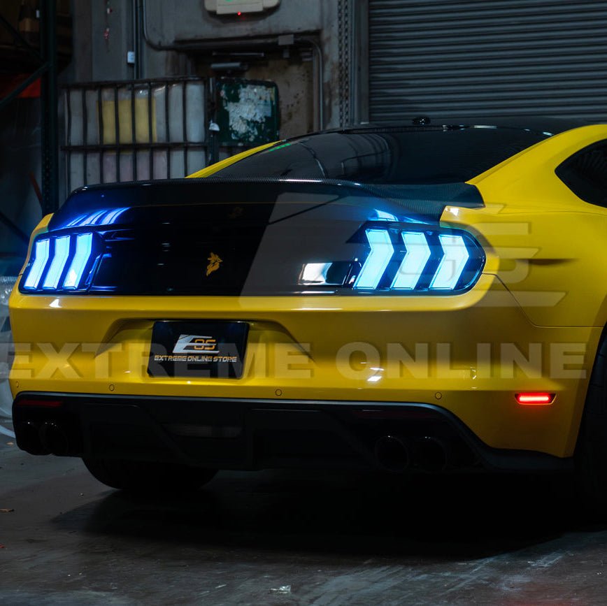 Mustang S550 EURO RGB Sequential LED XB Clear Rear Taillights 2015-2023