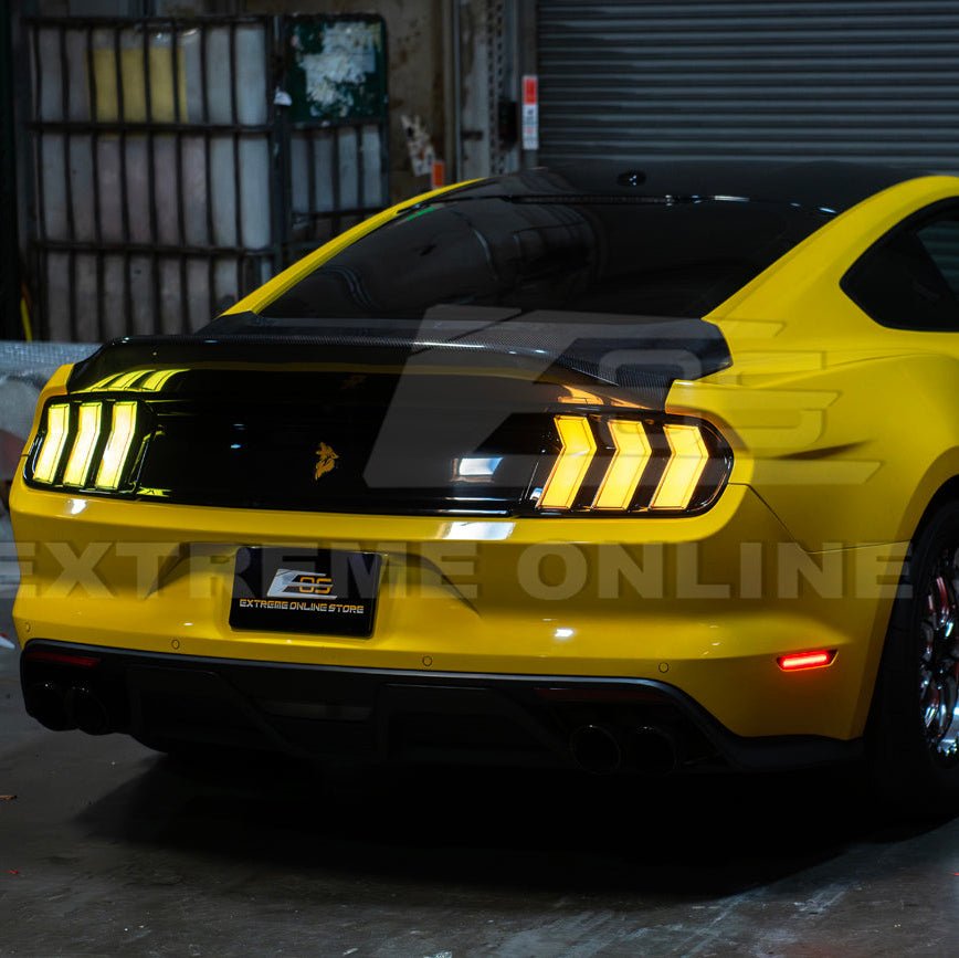 Mustang S550 EURO RGB Sequential LED XB Clear Rear Taillights 2015-2023
