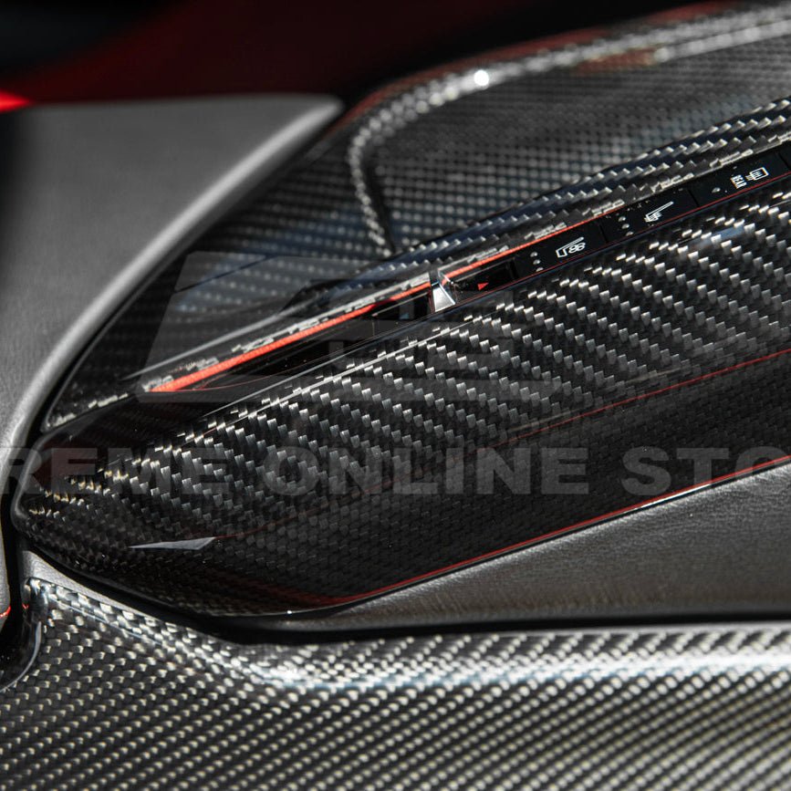 Chevrolet Corvette C8 Dry Carbon Fiber Center Console Armrest Right Trim Panel 2020-Up