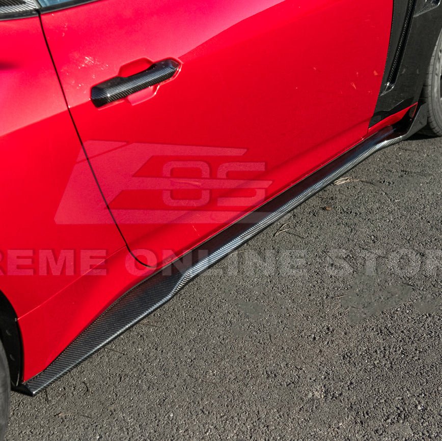 Ford Mustang Carbon Fiber Side Skirts Extension S650 2024-Up