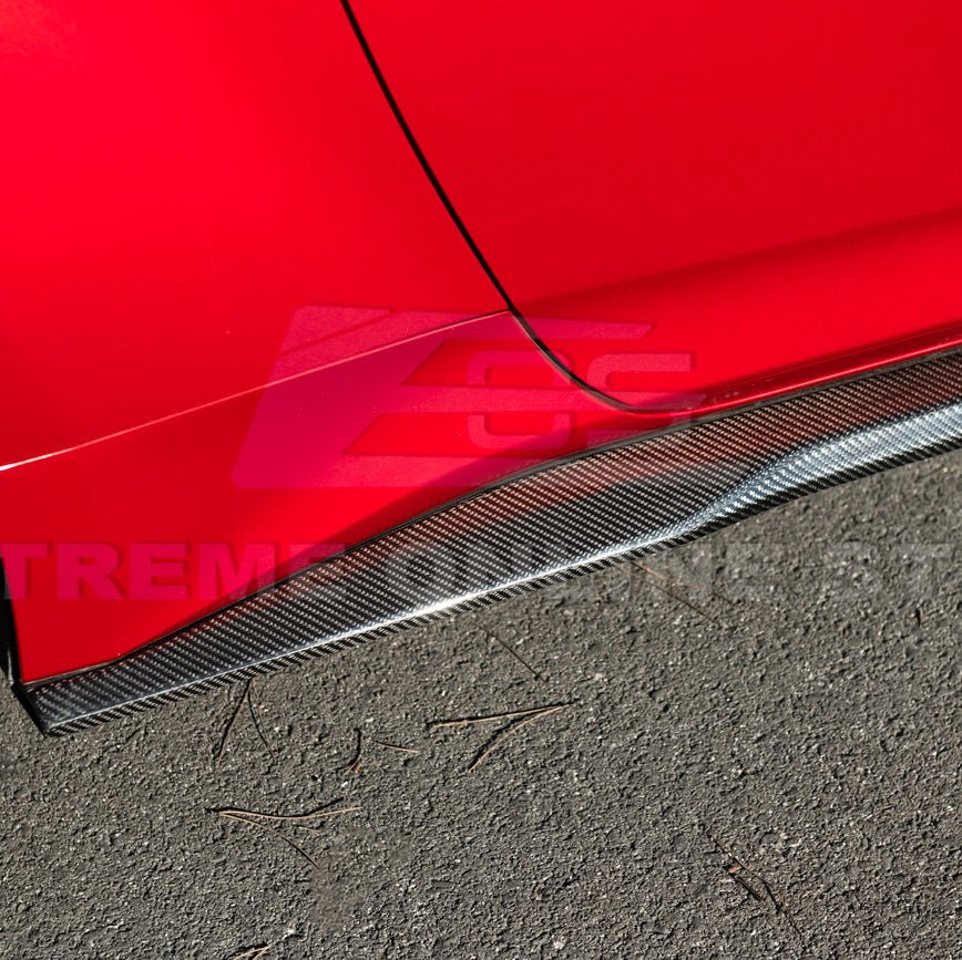 Ford Mustang Carbon Fiber Side Skirts Extension S650 2024-Up