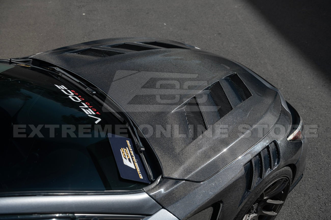 Infiniti Q50 AMS Style Carbon Fiber Vented Hood JDM EPA Fender Kit 2014-Up