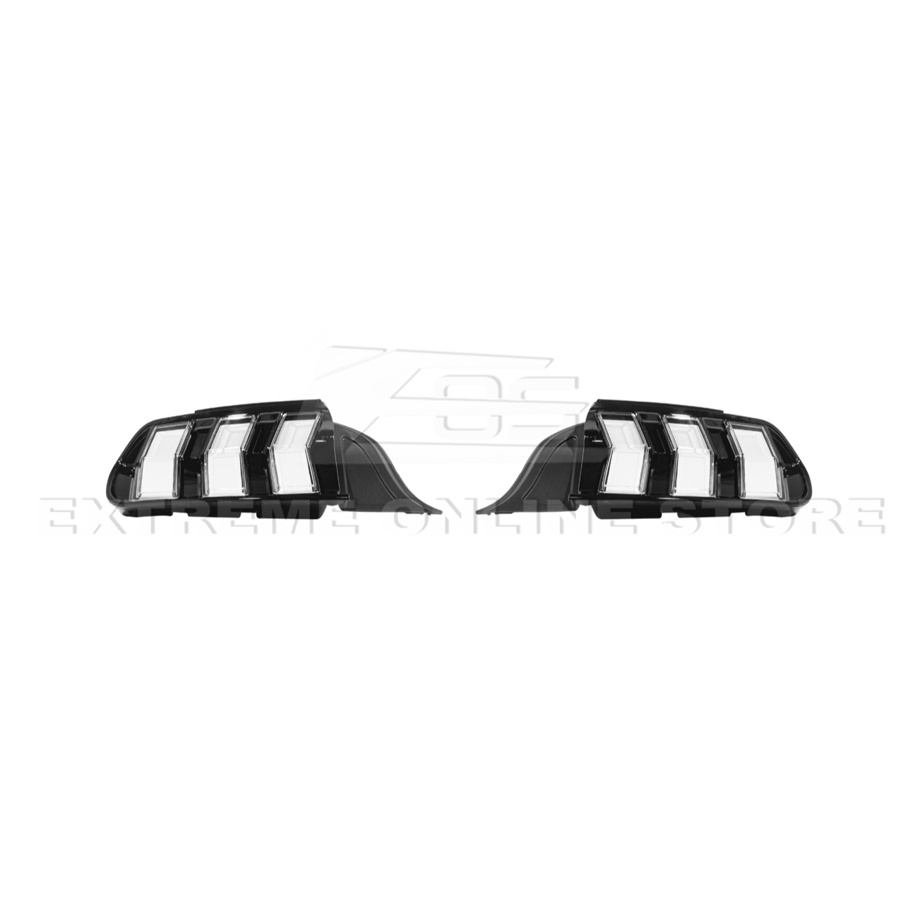 Mustang S550 EURO RGB Sequential LED XB Clear Rear Taillights 2015-2023