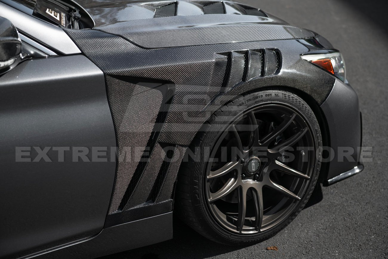 Infiniti Q50 AMS Style Carbon Fiber Vented Hood JDM EPA Fender Kit 2014-Up