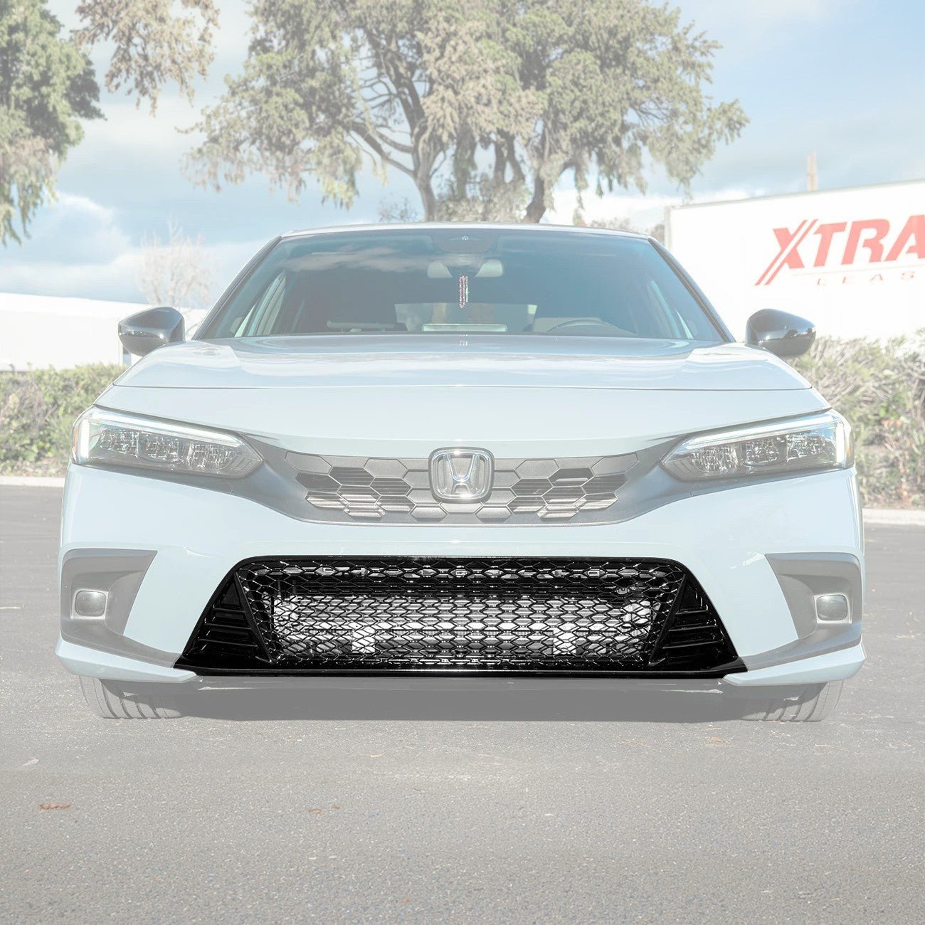 Honda Civic FL Front Bumper Lower Grille Cover Gloss Black Type-R Style 2022-Up