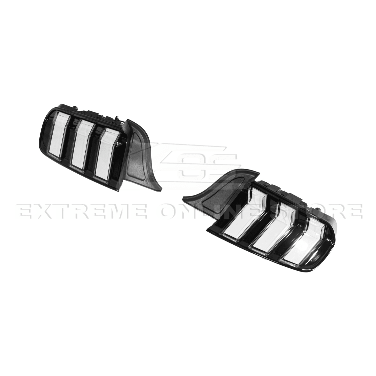 Mustang S550 EURO RGB Sequential LED XB Clear Rear Taillights 2015-2023