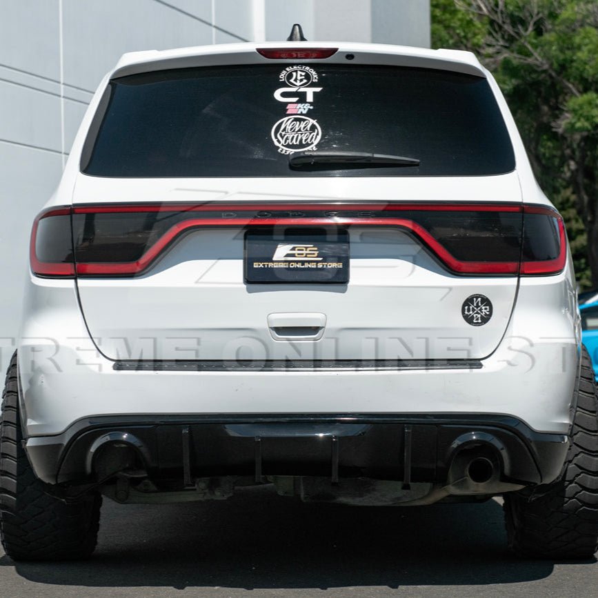 Dodge Durango WD Track Style Matte Black Rear Dual Tips Diffuser 2014-Up