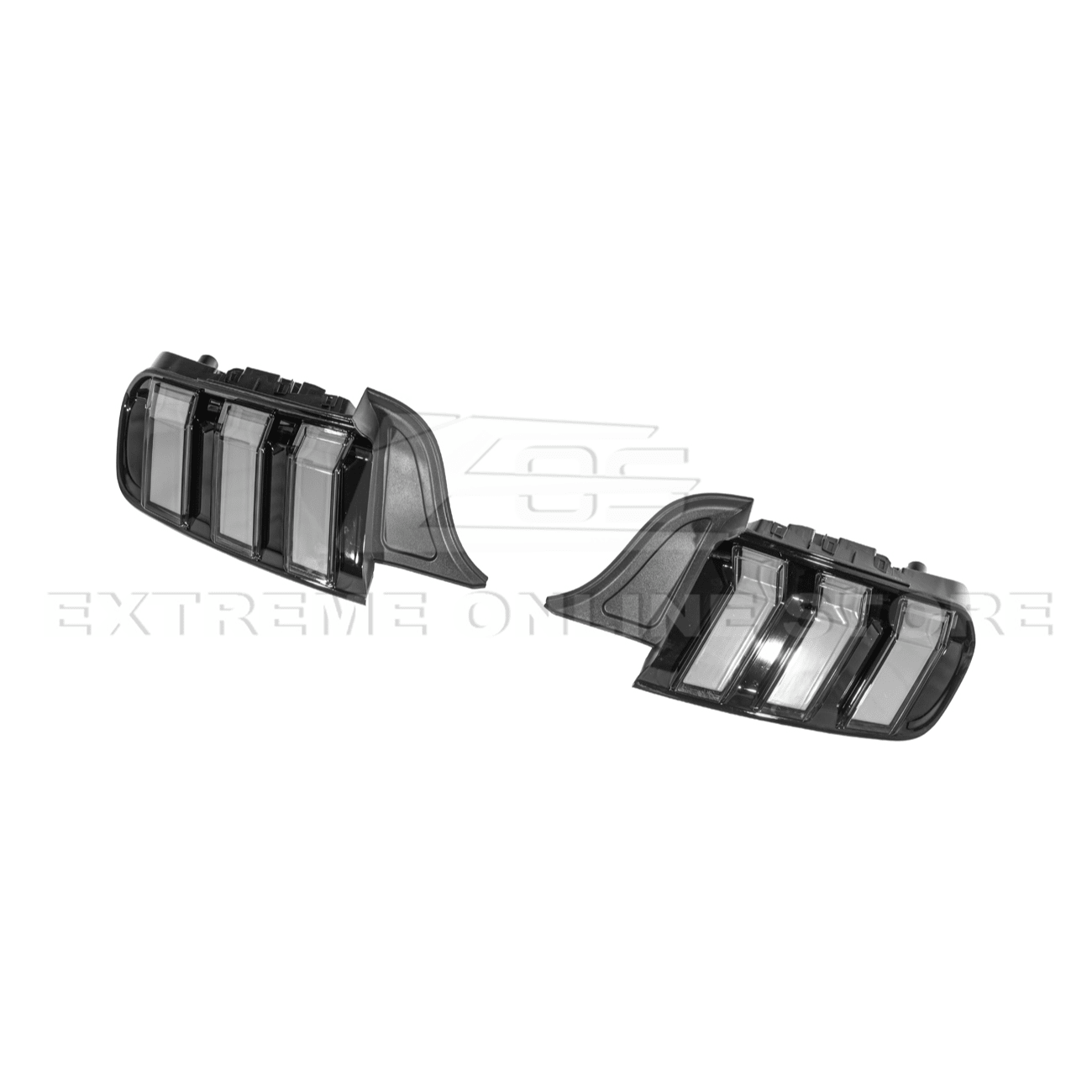 Mustang S550 EURO RGB Sequential LED XB Clear Rear Taillights 2015-2023