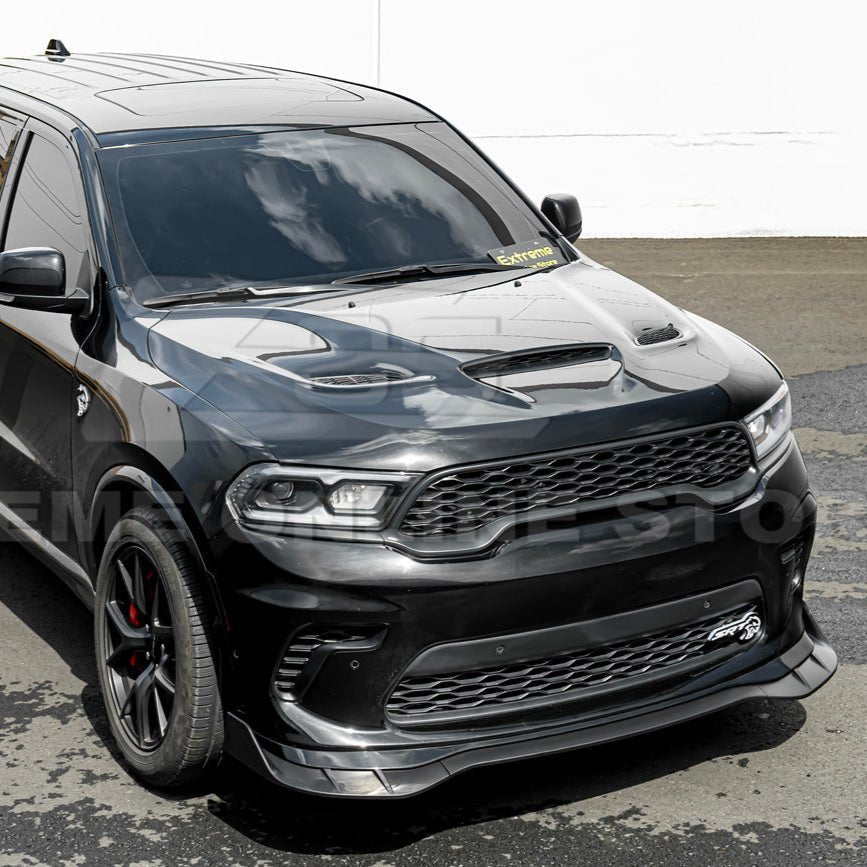 Dodge Durango WD SRT Hellcat Style Primed Black Front Air Vented Hood 2011-Up