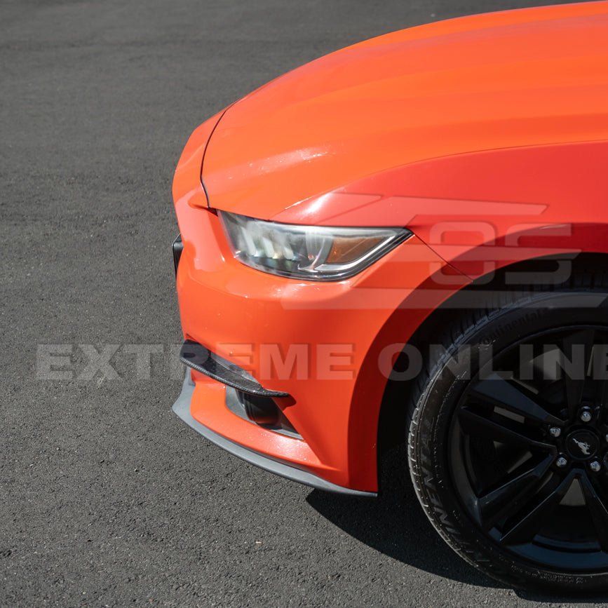 Ford Mustang S550 Dry Carbon Fiber Fog Light Eyebrow Trim Pair 2015-2017
