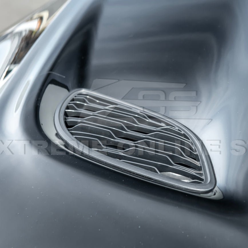 Dodge Durango WD SRT Hellcat Style Primed Black Front Air Vented Hood 2011-Up