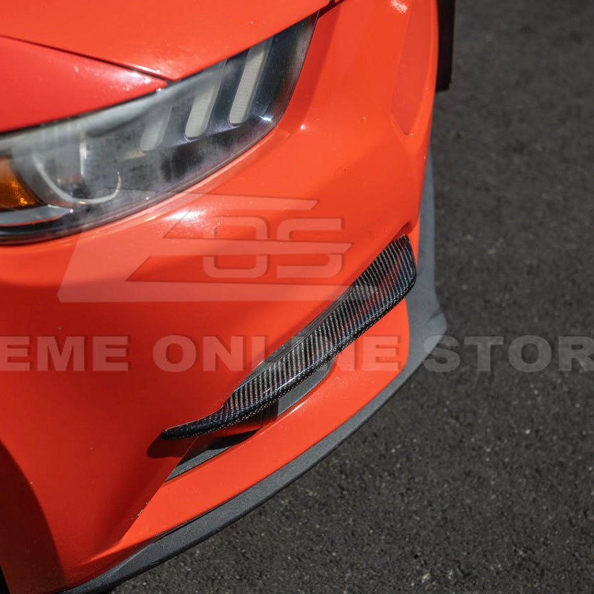 Ford Mustang S550 Dry Carbon Fiber Fog Light Eyebrow Trim Pair 2015-2017