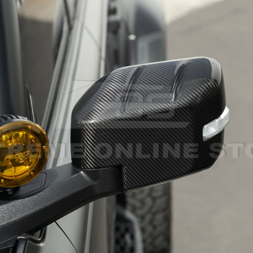 Ford Bronco Factory Style Carbon Fiber Mirror Cap Cover Pair 2021-Up