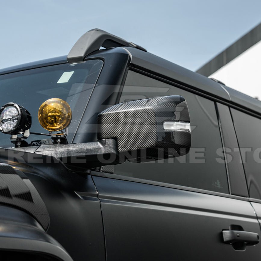 Ford Bronco Factory Style Carbon Fiber Mirror Cap Cover Pair 2021-Up