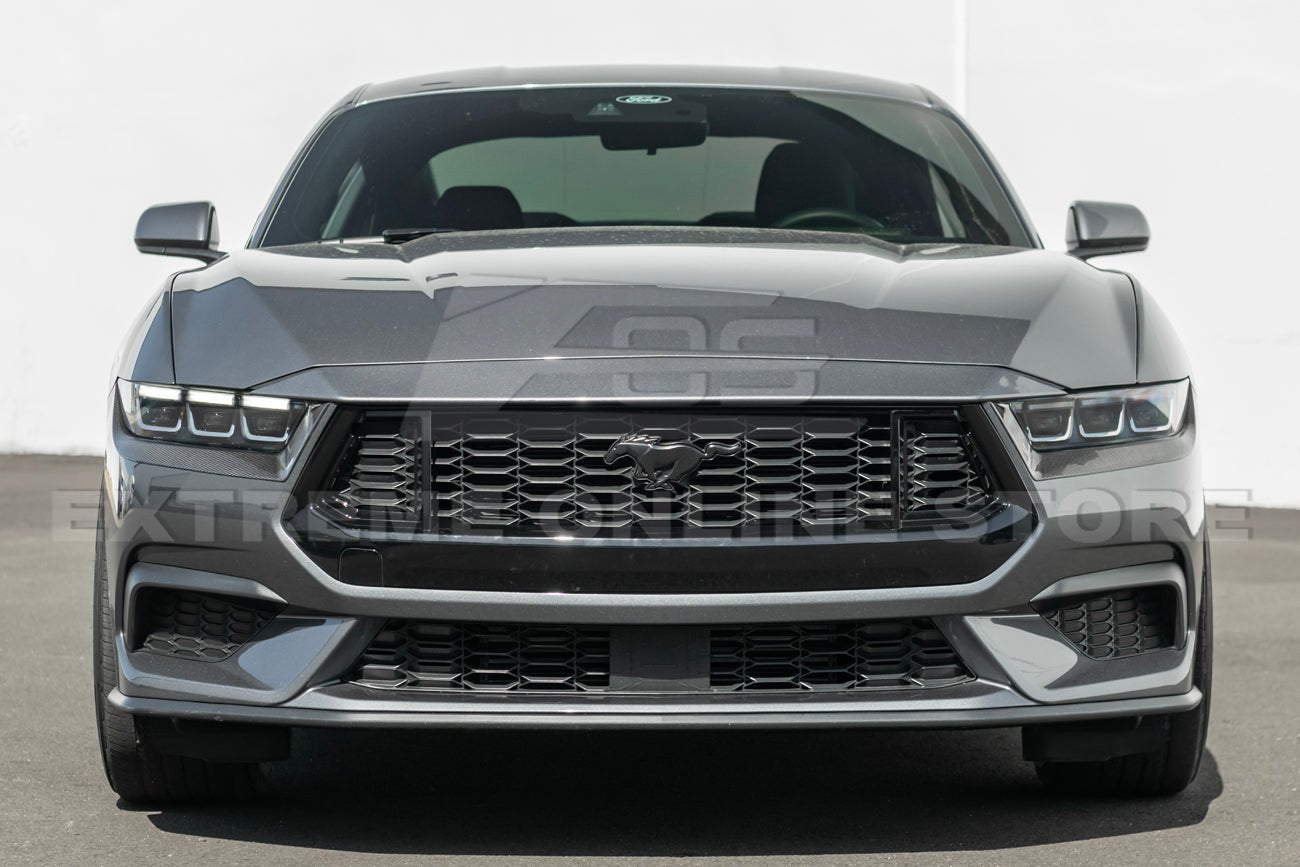Ford Mustang S650 Dark Horse Style Gloss Black Front Upper Grille Insert 2024-Up
