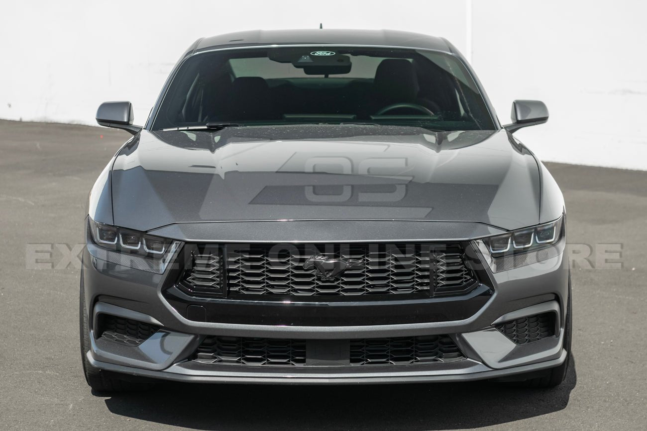 Ford Mustang S650 Dark Horse Style Gloss Black Front Upper Grille Insert 2024-Up