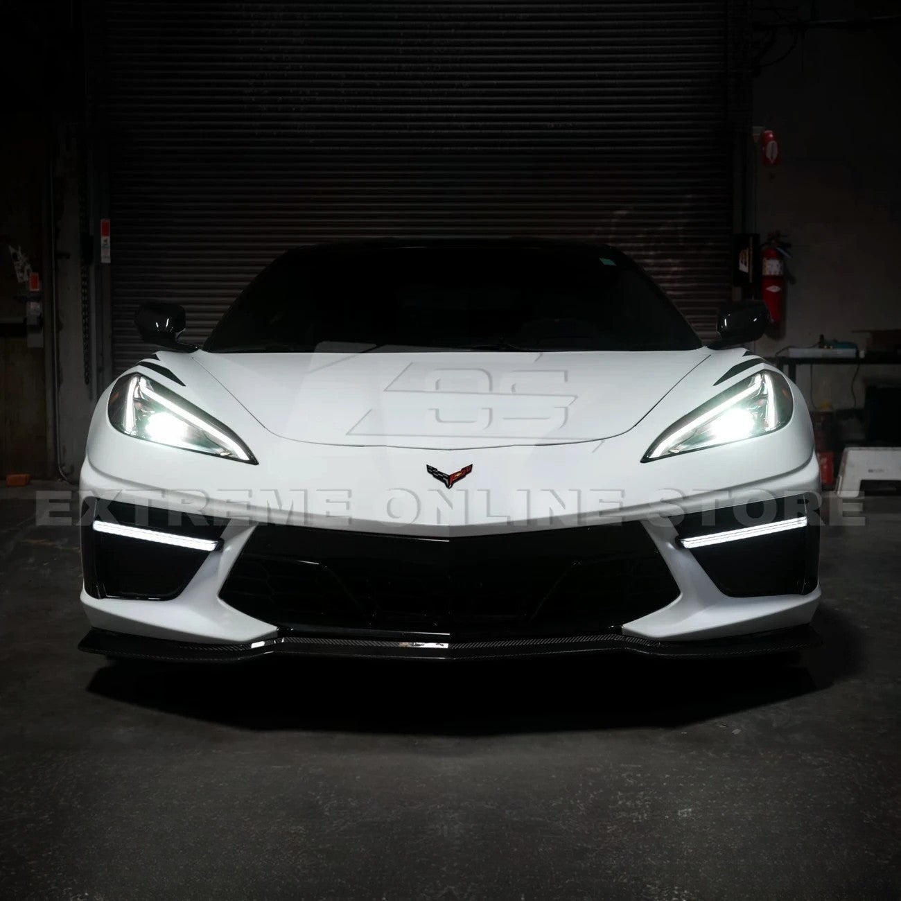 Chevrolet Corvette C8 Sequential LED DRL Light Bar Bezel Insert Carbon Flash Metallic 2020-Up