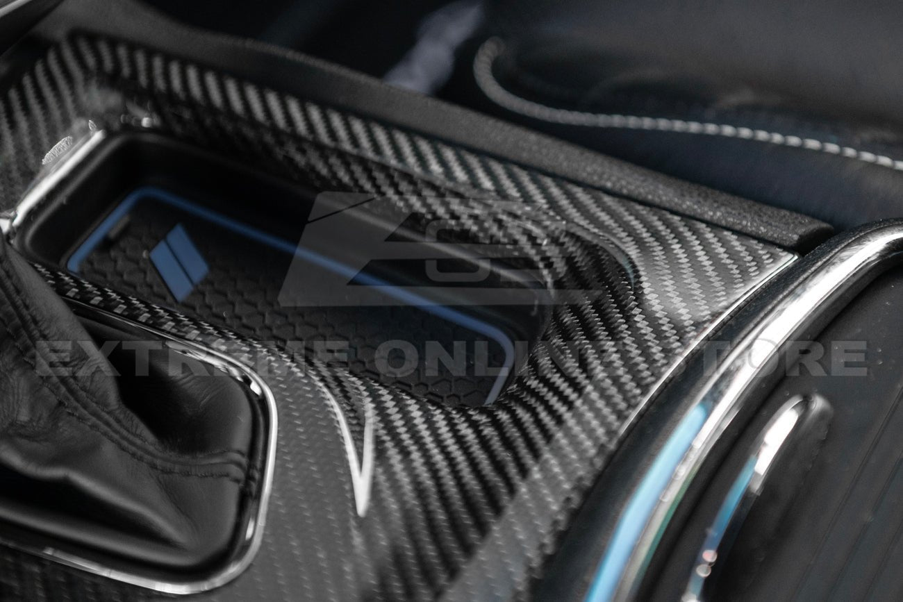 Dodge Charger Factory Style Carbon Fiber Gear Shift Cover 2015-2023