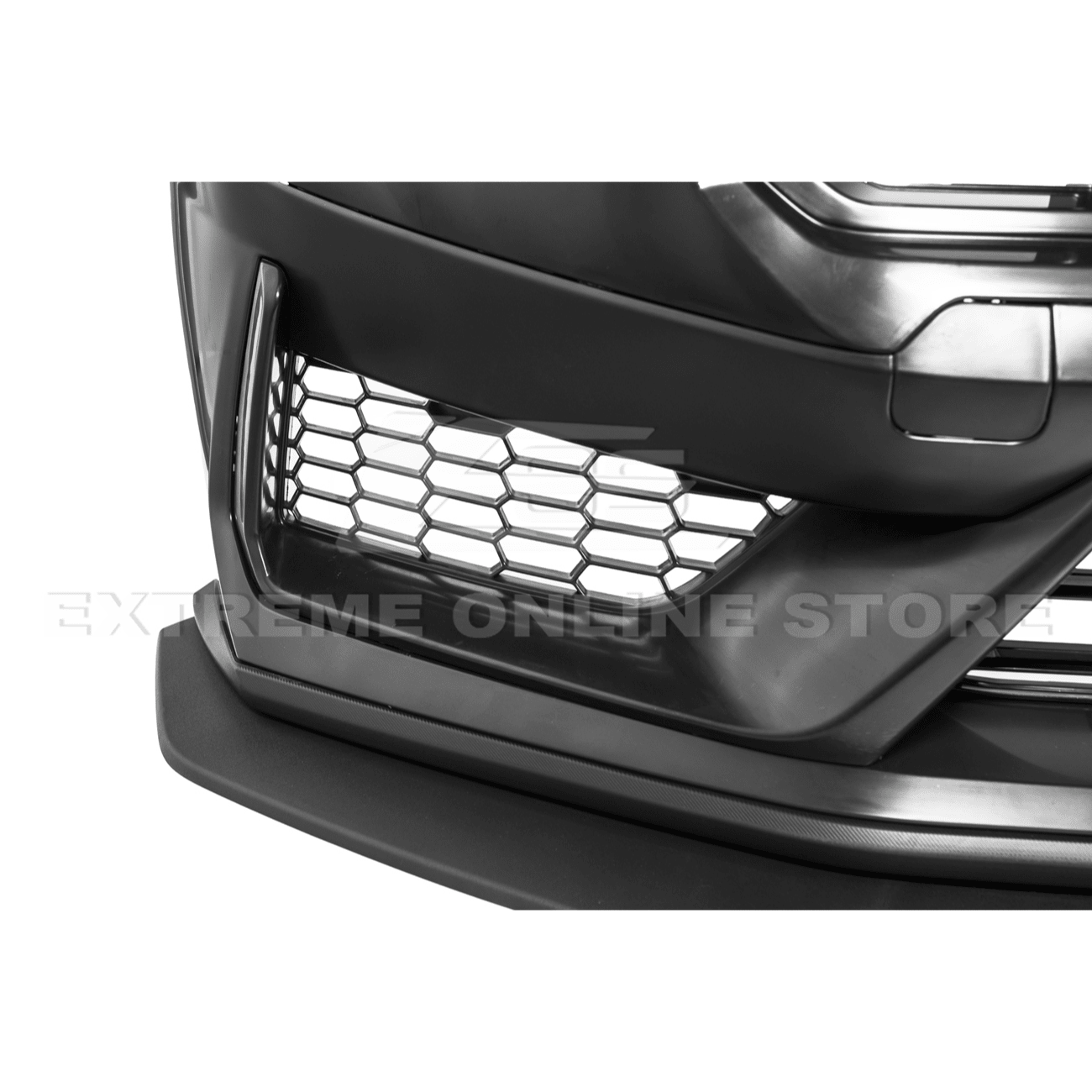 Ford Mustang S650 Dark Horse Style Primed Black Front Bumper Conversion Kit 2024-Up
