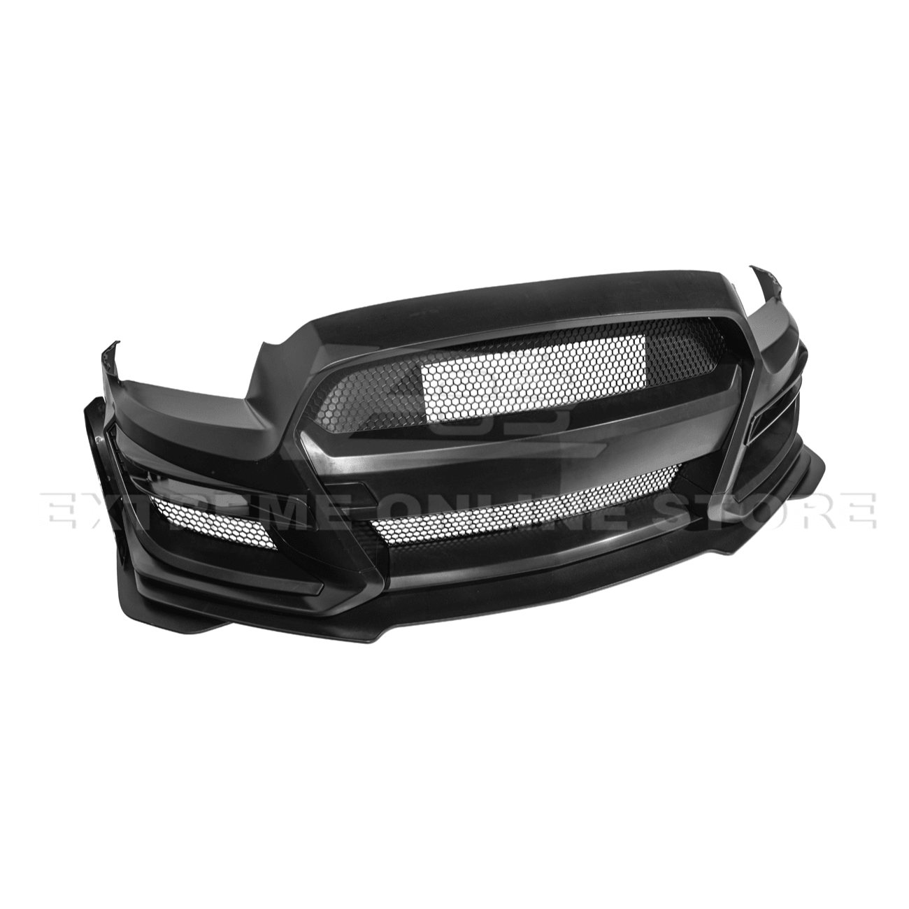 Ford Mustang S197 S550 GT500 Style Primed Black Front Bumper 2010-2014